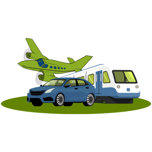 Pesawat Udara, Bus, Kereta Api, dan Kapal Laut